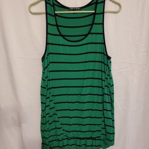 Green and navy tank